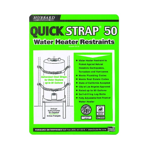 Quick Strap Water Heater Restraints QS50 Zoro